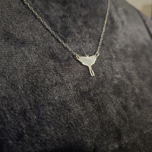 Sterling Silver Luna Moth Pendant